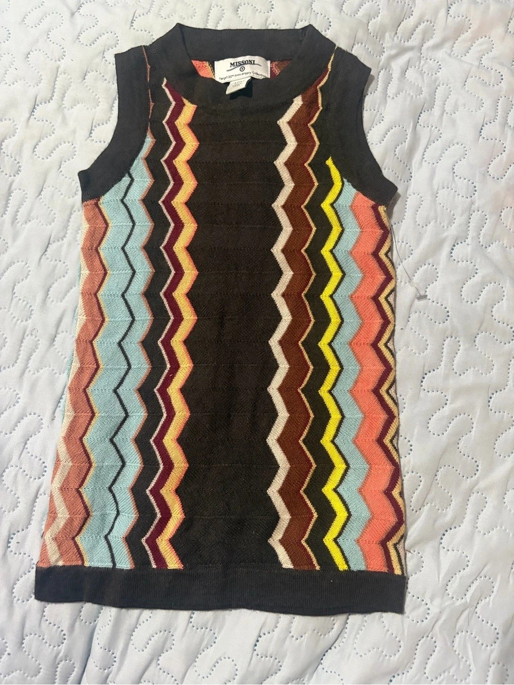 Missoni Target 20th Anniversary Collection Zigzag Sweater dress Sz 12M
